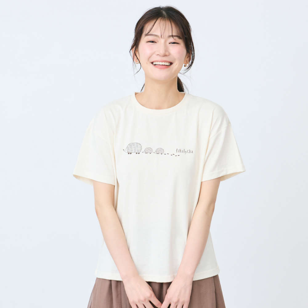 【フィーカ/fika】てくてく足跡Tシャツ