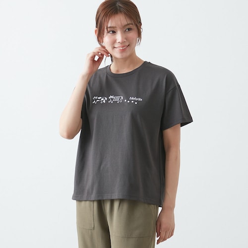 てくてく足跡Tシャツ