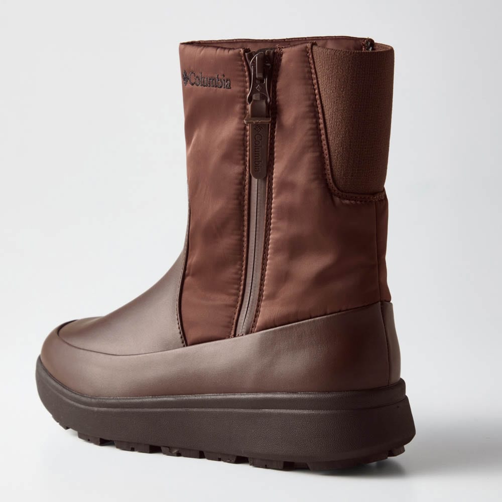 Columbia ブラウン ジッパーブーツ サップランドスリー ディーヴァ サイドジップブーツ(コロンビア