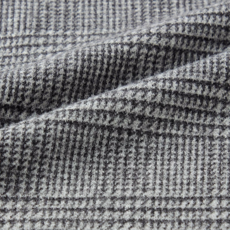ウール見えする千鳥格子柄