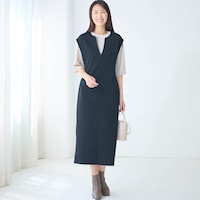 モデル身長173cm／M　※写真は撮影用のため身丈+6.5cmになります。