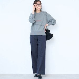 モデル身長169cm／M　※写真は撮影用のため股下+6cmになります。