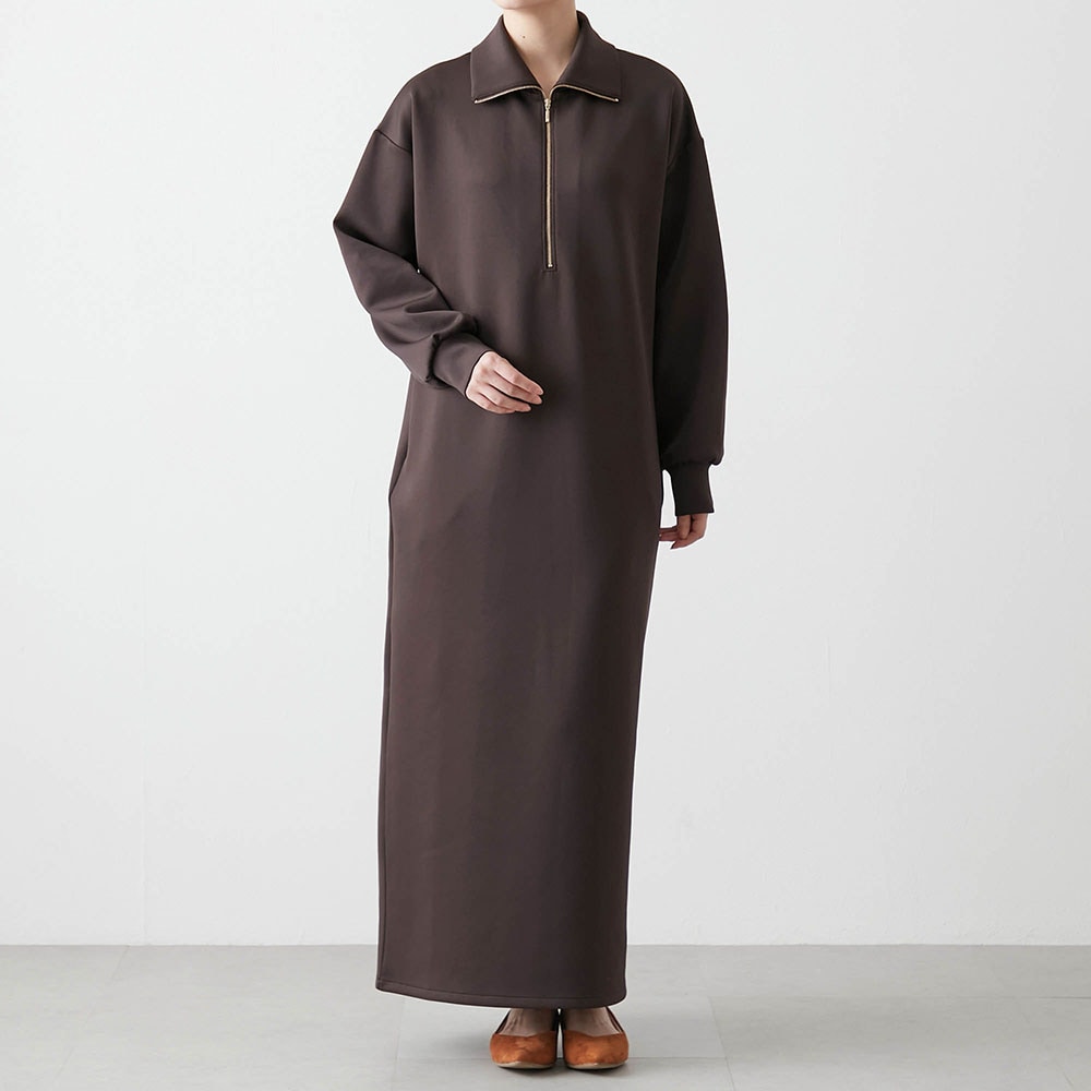 ハーフジップワンピース(スタイルノート/StyleNote)｜通販のベルメゾン