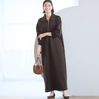 モデル身長168cm／M　※写真は撮影用のため身丈+8cmになります。