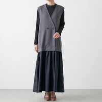 モデル身長168cm／M　※写真は撮影用のため身丈+8cmになります。