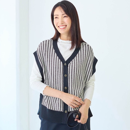 【12月9日セール追加】 前後2WAY編地変化ベスト