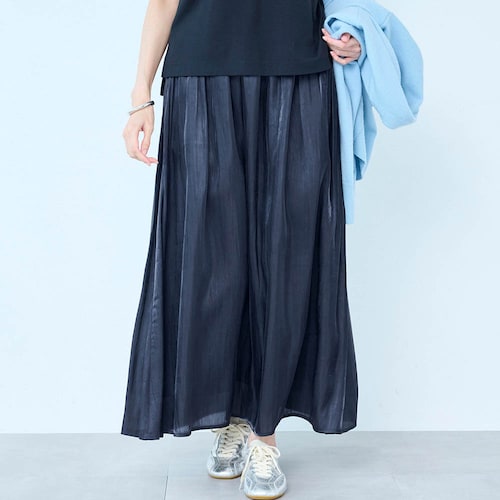 ツヤめきスカート(丈が選べる) 【TV newsおかえり で着用されました】