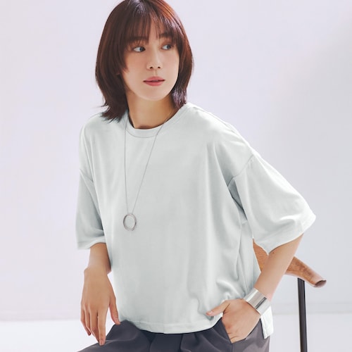 オトナスリーブシアーベロアＴシャツ