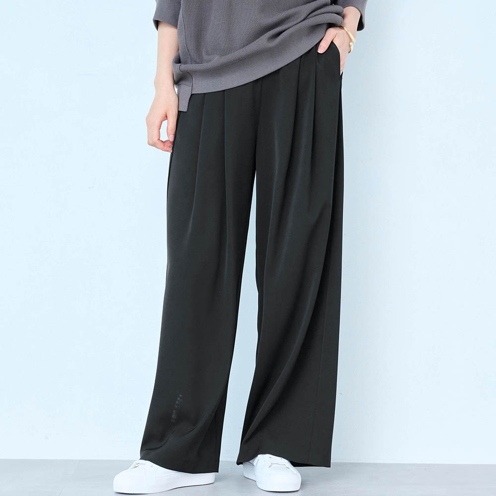 【スタイルノート/StyleNote】ラクしてキレイを叶えるタックワイドパンツ