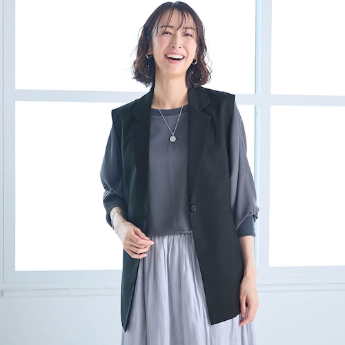 体型カバー＆きちんと感も叶えるオフィスジレ