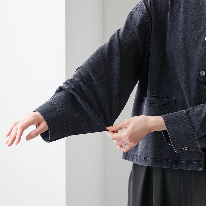 ストレッチ性がありゴワつかない着心地がうれしい