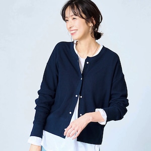 【スタイルノート/StyleNote】表情のある綿混カットソーカーディガン
