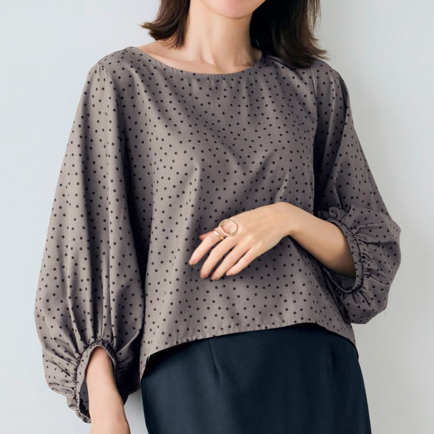 【スタイルノート/StyleNote】プリントブラウス