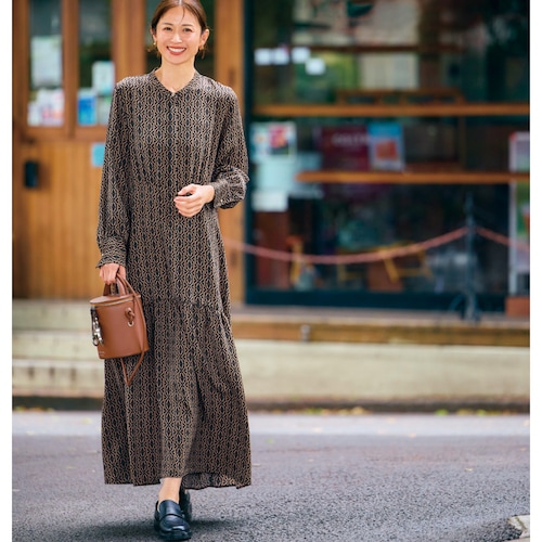 プリントワンピース 【TV newsおかえり で着用されました】