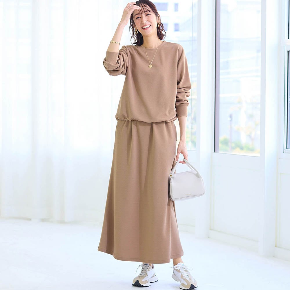 コーデに悩まずさまになるセットアップ【2点セット】(花笑むとき/hana