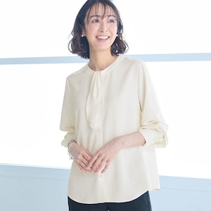 【スタイルノート/StyleNote】ボウタイ取り外し可能な2WAYブラウス 【TV newsおかえり で着用されました】