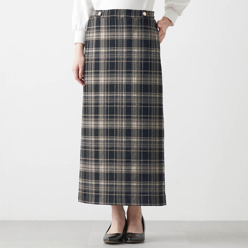 モデル身長168cm／M　※写真は撮影用のため総丈+6cmになります。