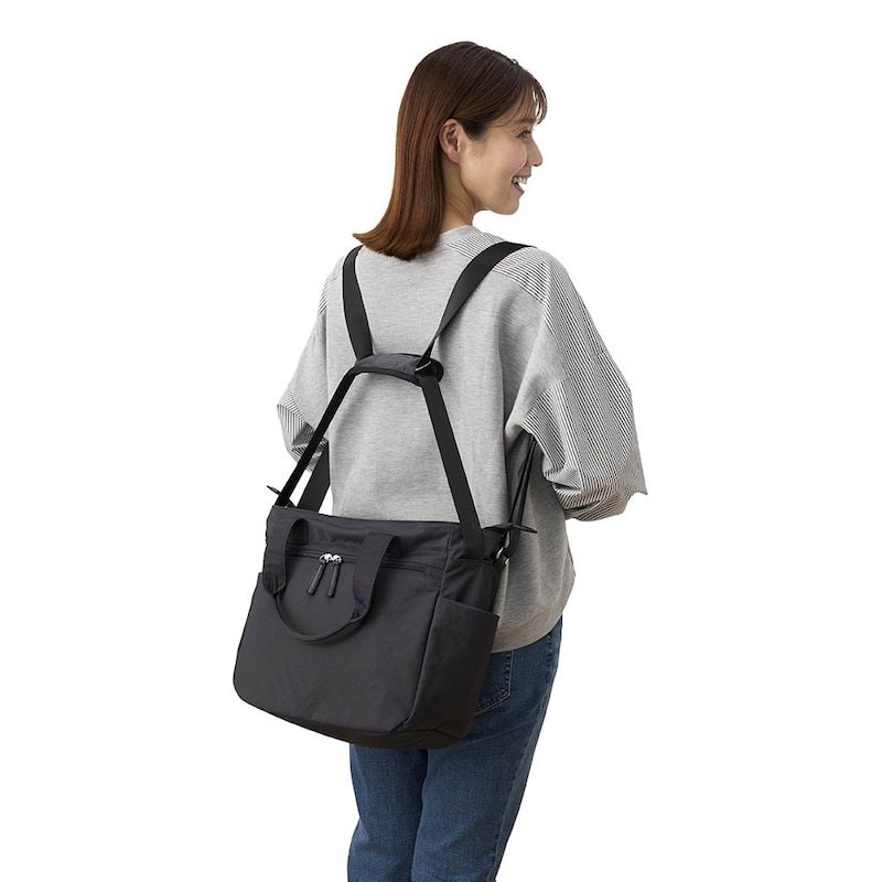 【3WAY】リュック（パッド後ろ側）／羽織るだけで簡単リュック！背中も涼しい