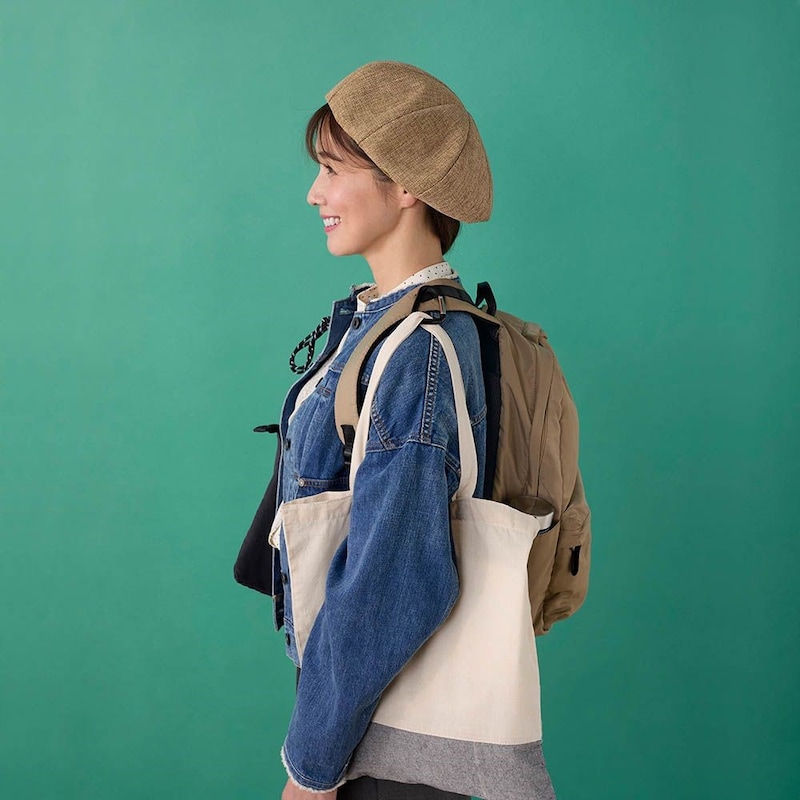 肩掛けトートバッグもずり落ちてこない