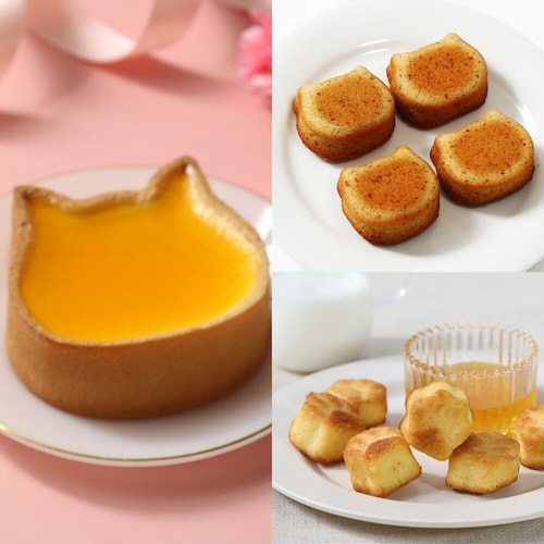 【予約商品】 母の日 ねこねこチーズケーキ＆焼き菓子セット 【ご注文は5月3日まで】