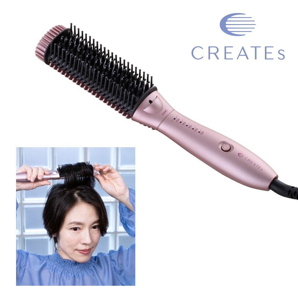 【クレイツイオン】クレイツイオン ケアブラシアイロン ケアリッチ (ヘアアイロン)