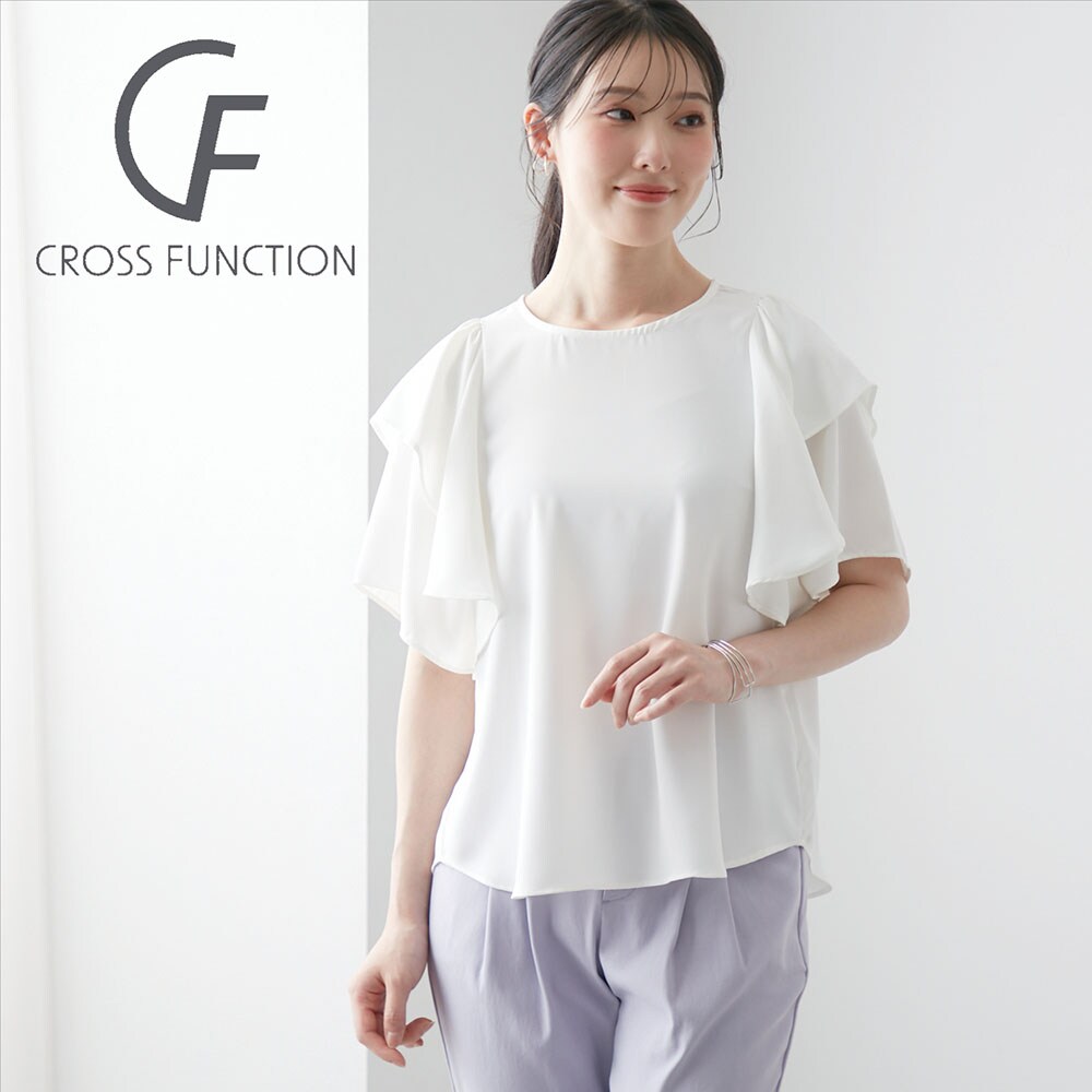 【クロスファンクション/CF】2重袖フレアブラウス
