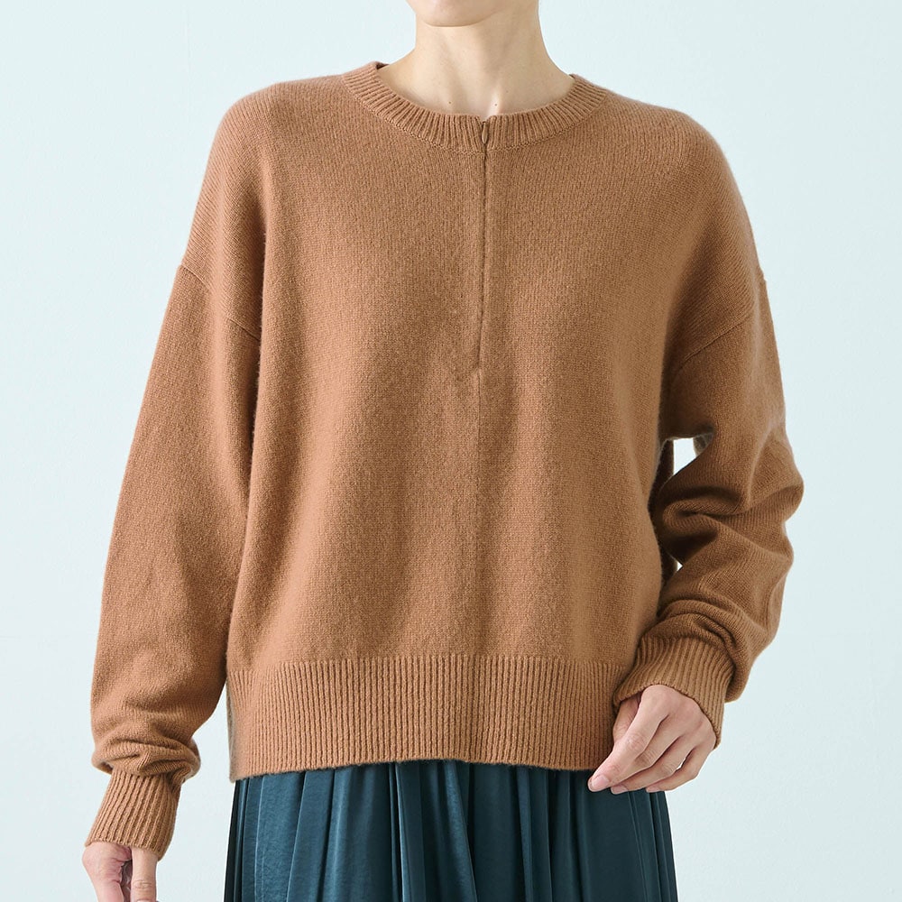 ウールカシミヤブレンドファスナー使いニット(スタイルノート