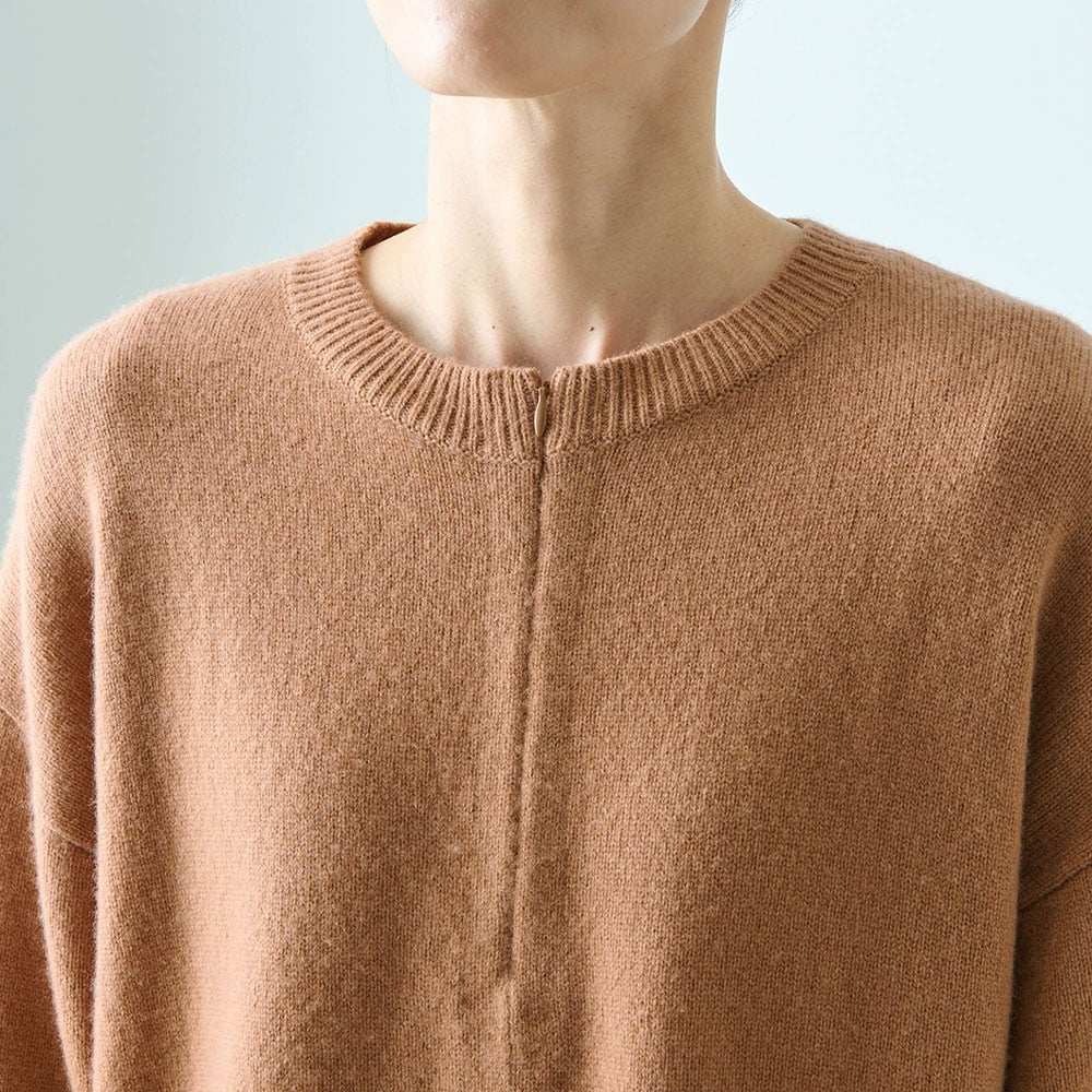 ウールカシミヤブレンドファスナー使いニット(スタイルノート