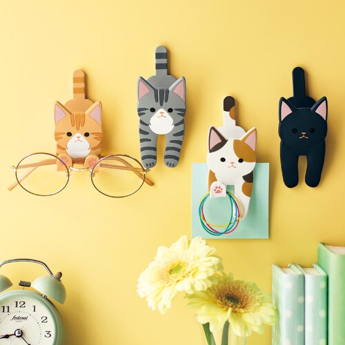 【定期お届け】 猫のマグネットフッククリップ ：4回シリーズ