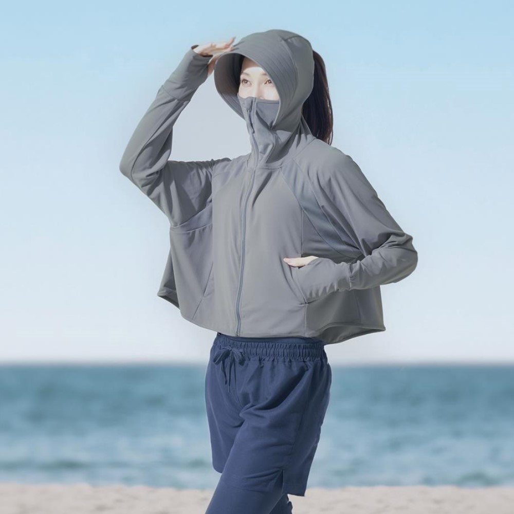 【ベルメゾン】サンブロックラボ爽壁Plusフェイスガードパーカー