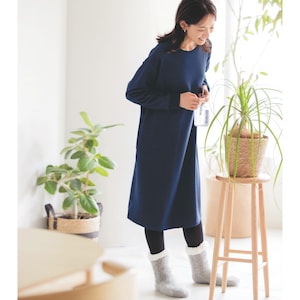 【ベルメゾン】ひざまであったか裏シャギーワンピース