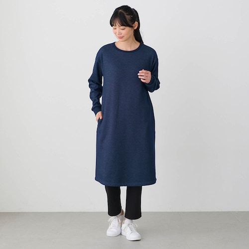 ひざまであったか裏シャギーワンピース