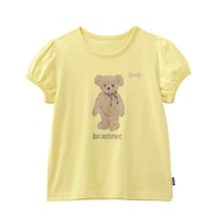 名札ココプリントパフスリーブ半袖Ｔシャツ（イエロー）
