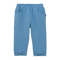 裾リボンカットソー六分丈パンツ （ライトブルー）