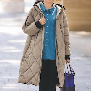 【ラ・フィット/la*fite】防風キルトコート【撥水】