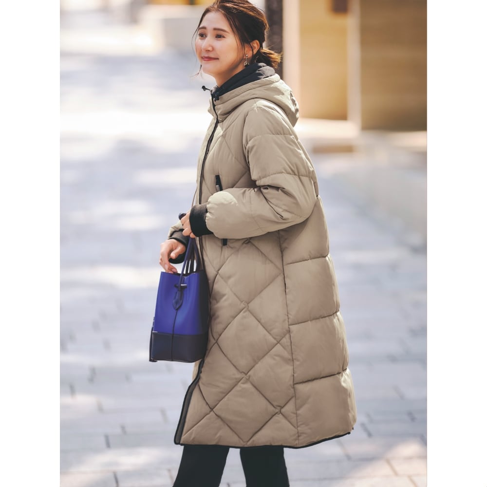 防風キルトコート【撥水】(ラ・フィット/la*fite)｜通販のベルメゾンネット