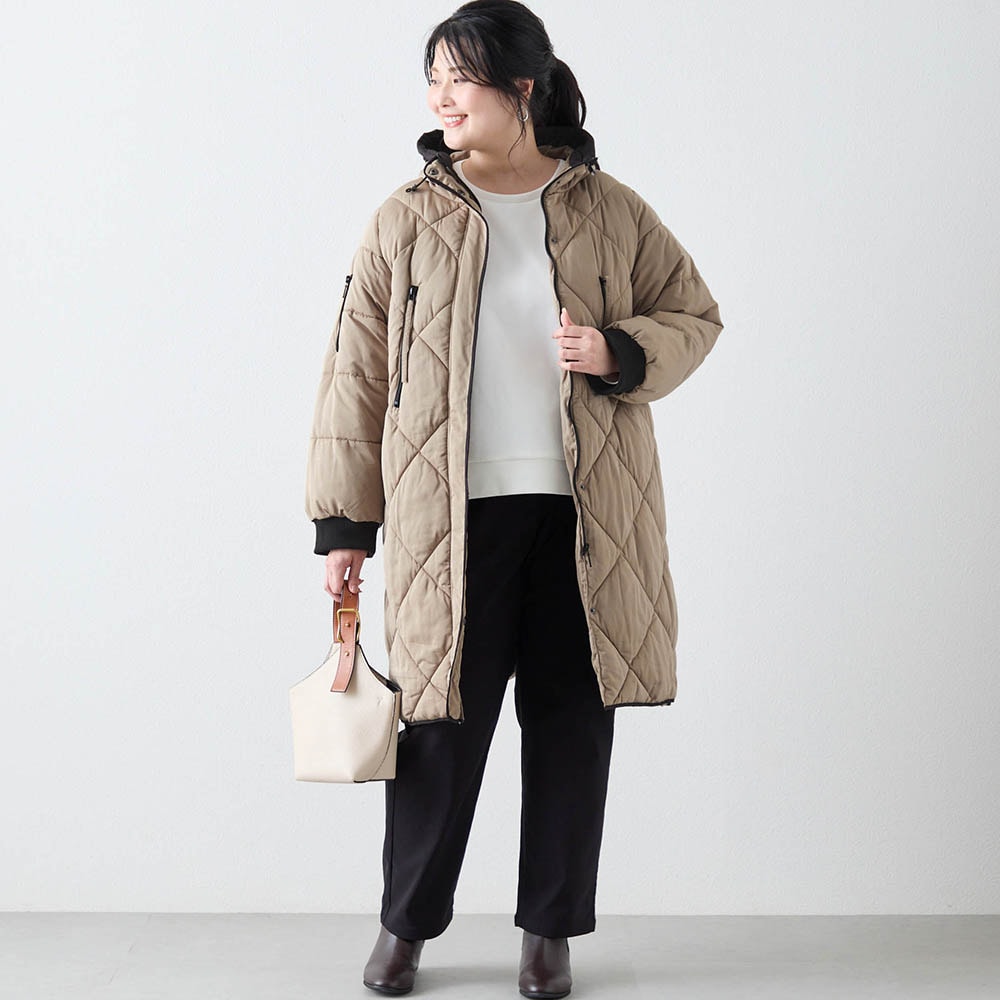 防風キルトコート【撥水】(ラ・フィット/la*fite)｜通販のベルメゾンネット