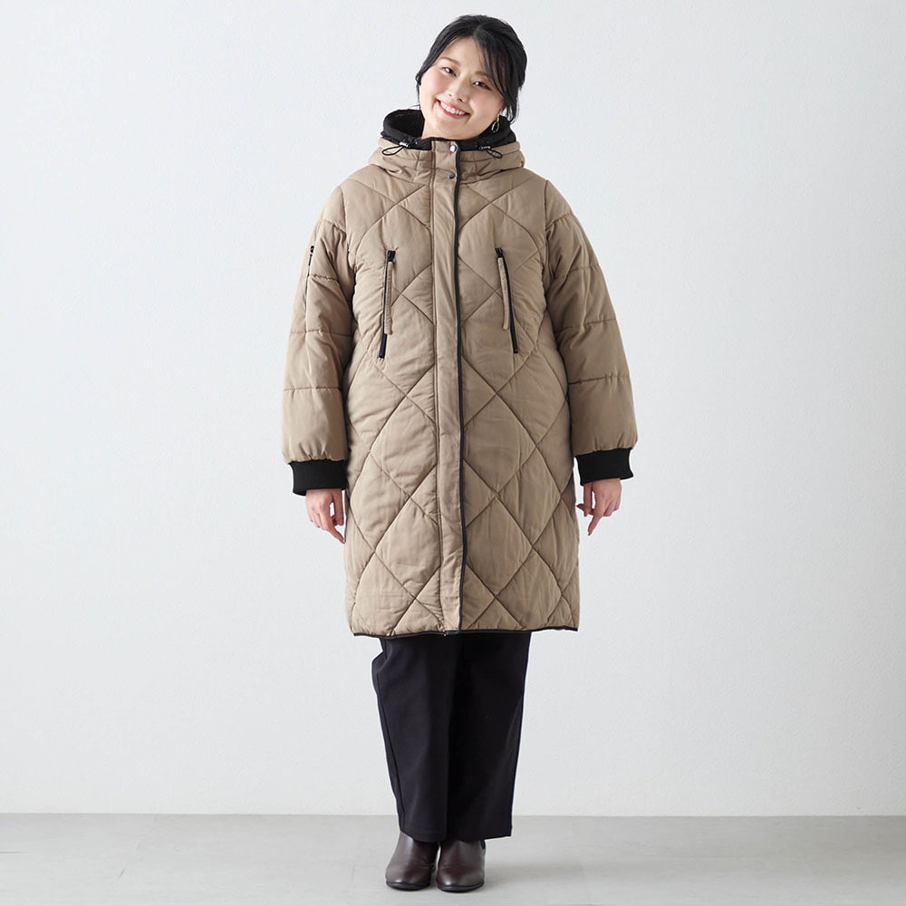 新品✨ シャルレ 着心地フィットキルトコート Mサイズ ベージュ 軽量 防寒 新品未使用】シャルレ 着心地フィットキルトコート M - メルカリ