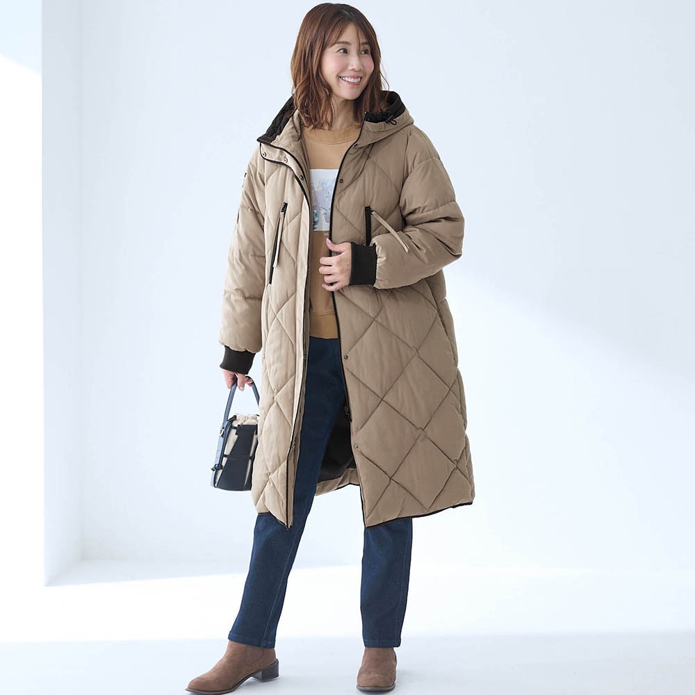 防風キルトコート【撥水】(ラ・フィット/la*fite)｜通販のベルメゾンネット