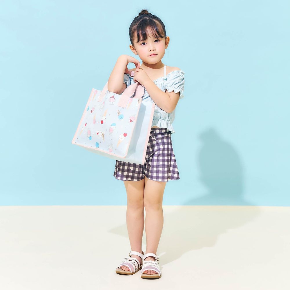 【ベルメゾン】中身が透けにくい総柄プールバッグ