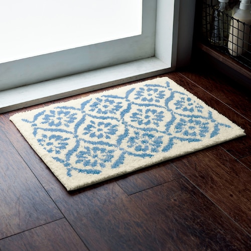 【定期お届け】 「乾度良好」しっかり吸水！タイル柄のバスマット ：3回シリーズ