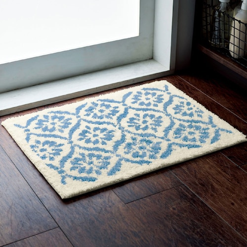 【定期お届け】 「乾度良好」しっかり吸水！タイル柄のバスマット ：3回シリーズ