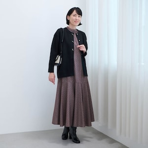 モデル身長170cm／M　※写真は撮影用のため総丈＋7cmになります。