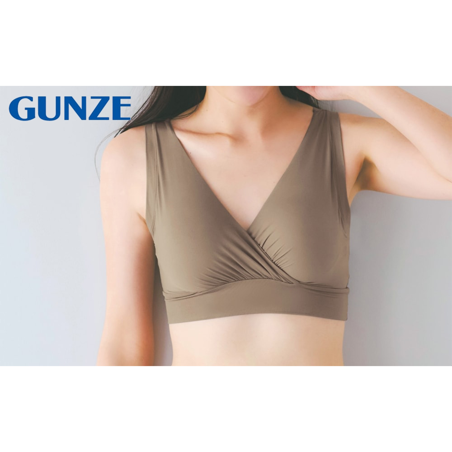【グンゼ/GUNZE】超のびのびラクチンハーフトップブラ(ミラクルモンスター)