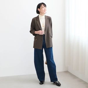 モデル身長170cm／64－91　※写真は撮影用のため総丈＋6cmになります。