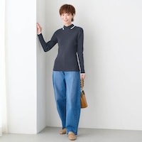 モデル身長170cm／64－91　※写真は撮影用のため総丈＋6cmになります。