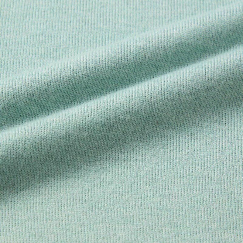 きれい見えする天竺編みのニット素材