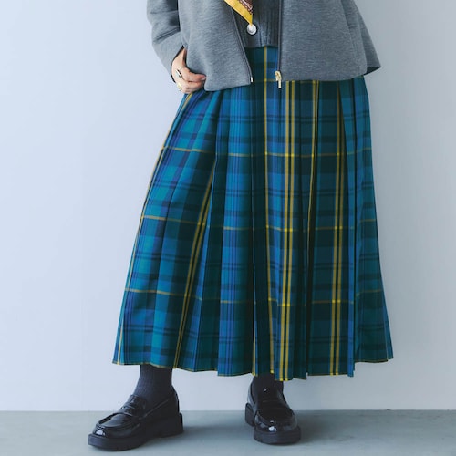 カルゼチェックプリーツスカート