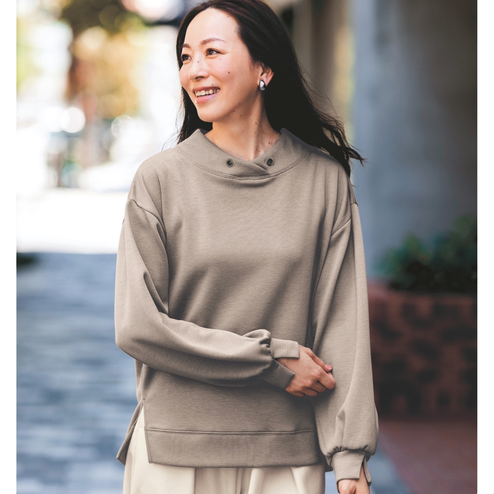 【ベルメゾン】フード風ダンボールプルオーバー【毛玉になりにくい】 【ベルメゾン】フード風ダンボールプルオーバー【毛玉になりにくい】