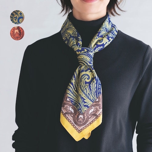 ペイズリー柄大判スカーフ